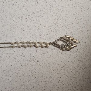 Maurices Rustic Gold Necklace with Pearls and Diamonds